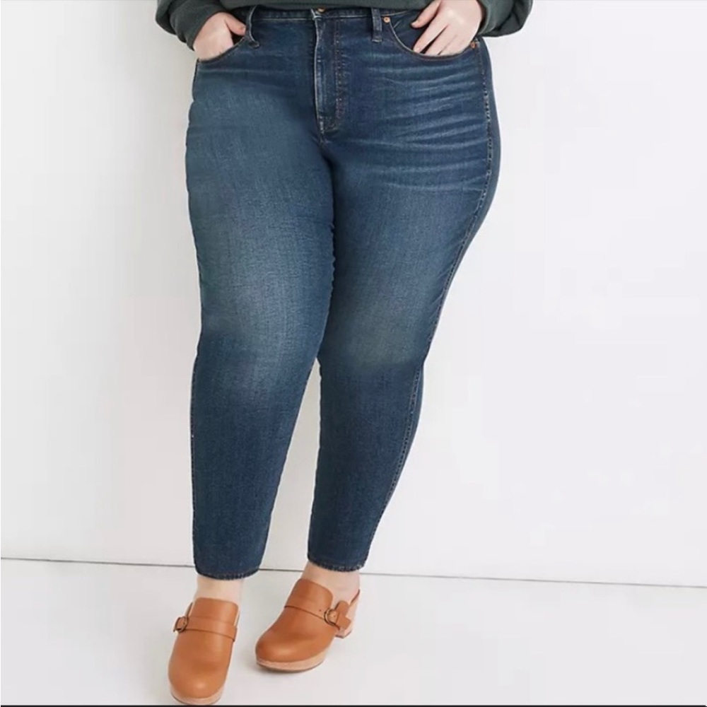 MADEWELL 16W Curvy High-Rise Skinny Jeans Lanette Wash